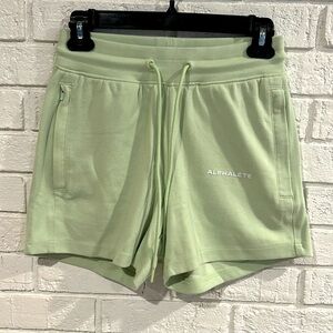 Alphalete Green Lounge Shorts- Size Small